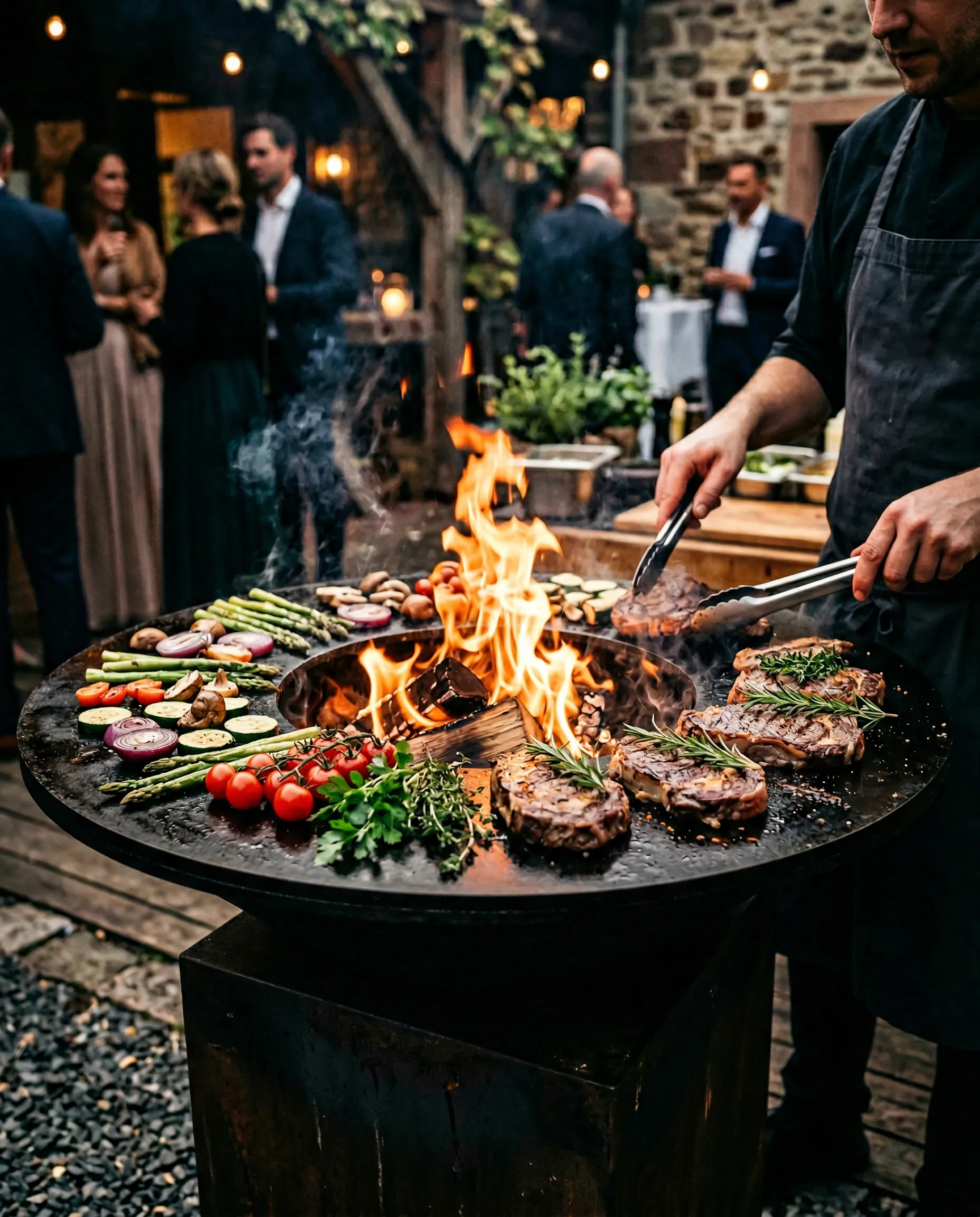 OFYR Feuerplatte Live-Cooking