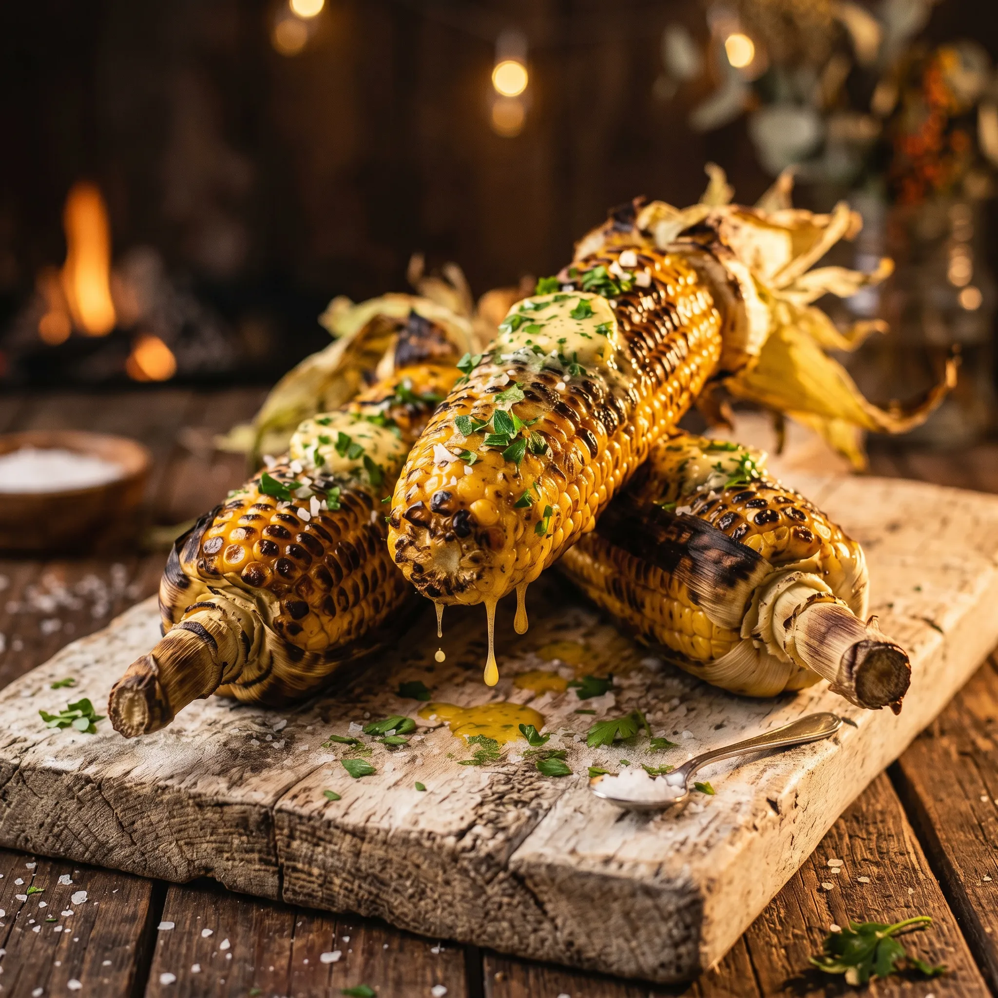 Maiskolben mit Kräuterbutter