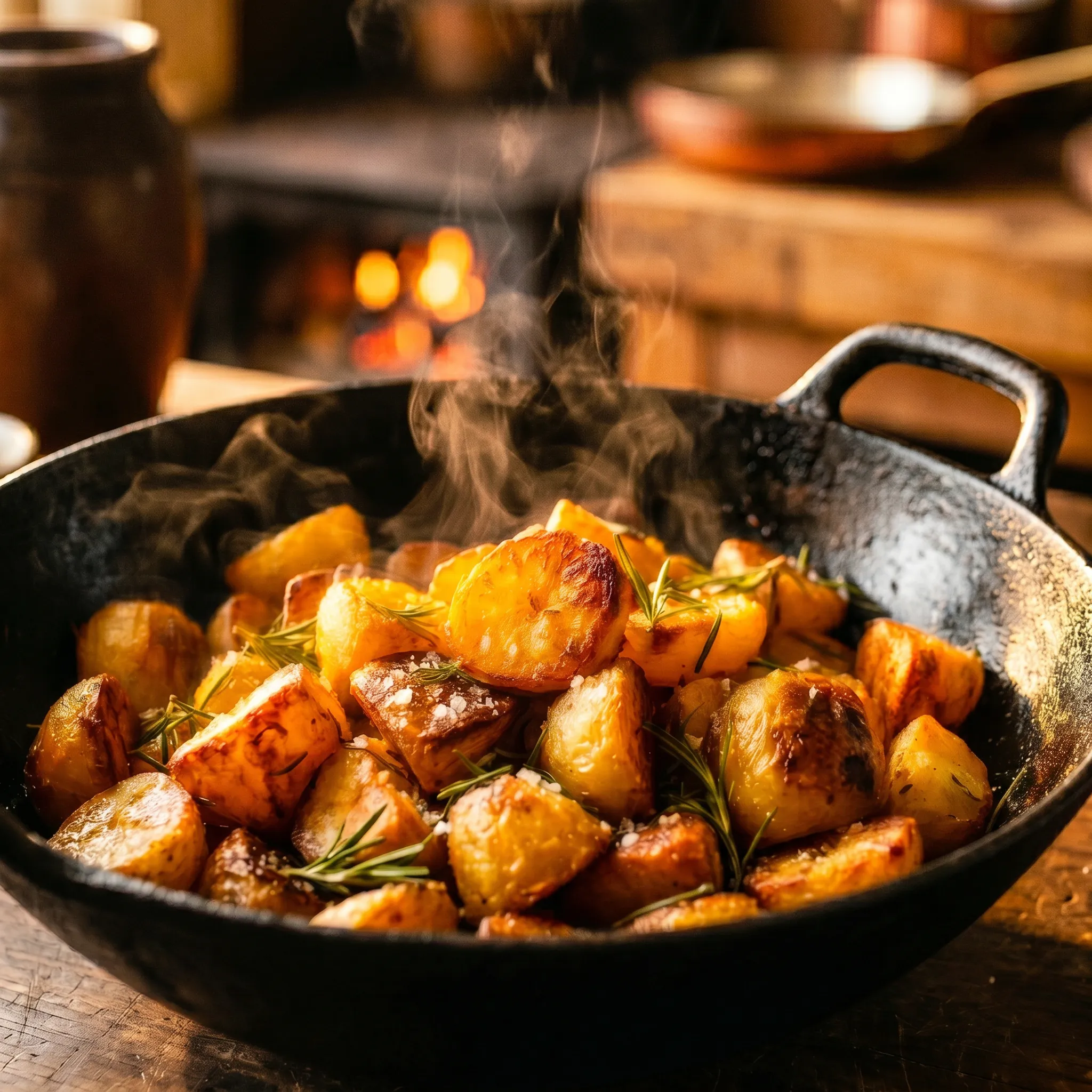 Rosmarinkartoffeln aus dem Wok