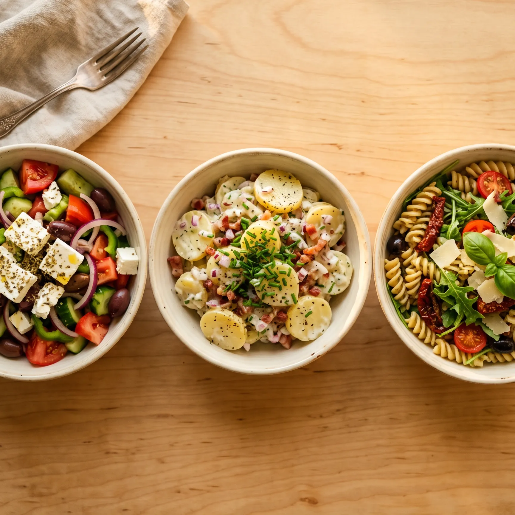 Klassisches Salat-Trio