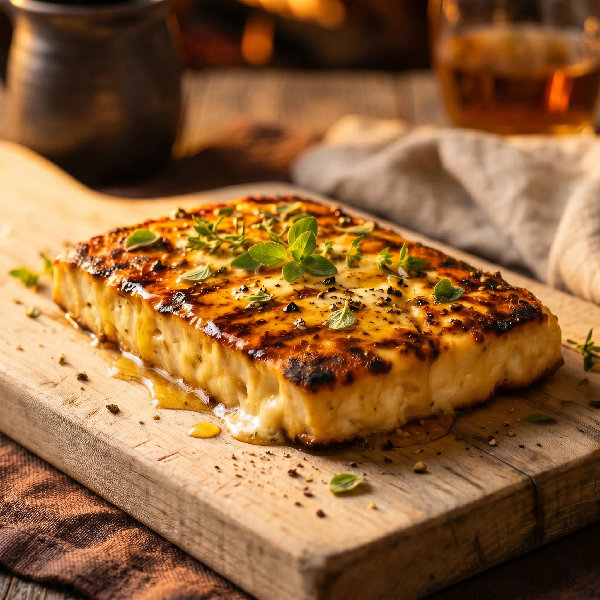 Gegrillter Schafskäse