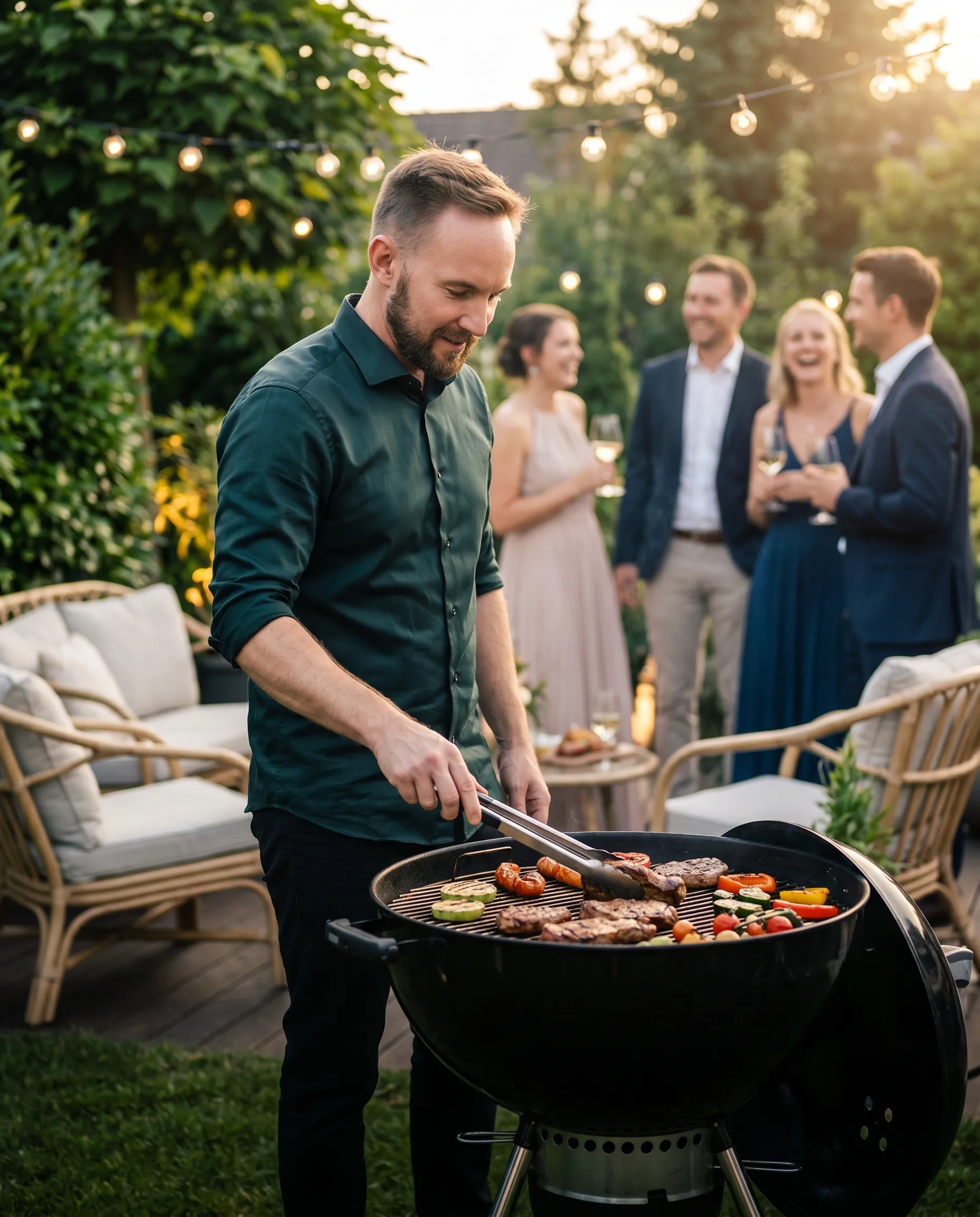 Allein am Grill statt feiern