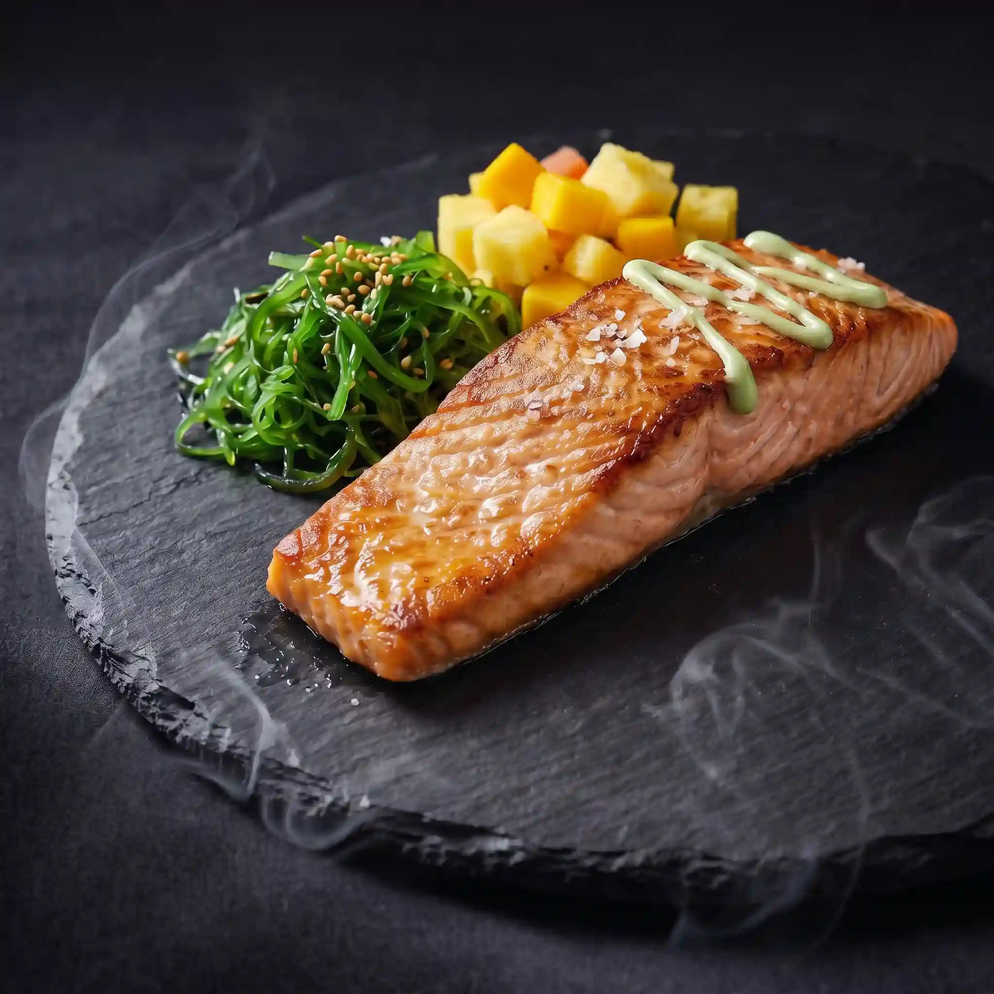 Lachs auf Zedernholzplanke